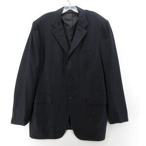 Kiton Sport Coat 44 Navy Blazer Wool Jacket 3 Button Italy 56 VINTAGE *